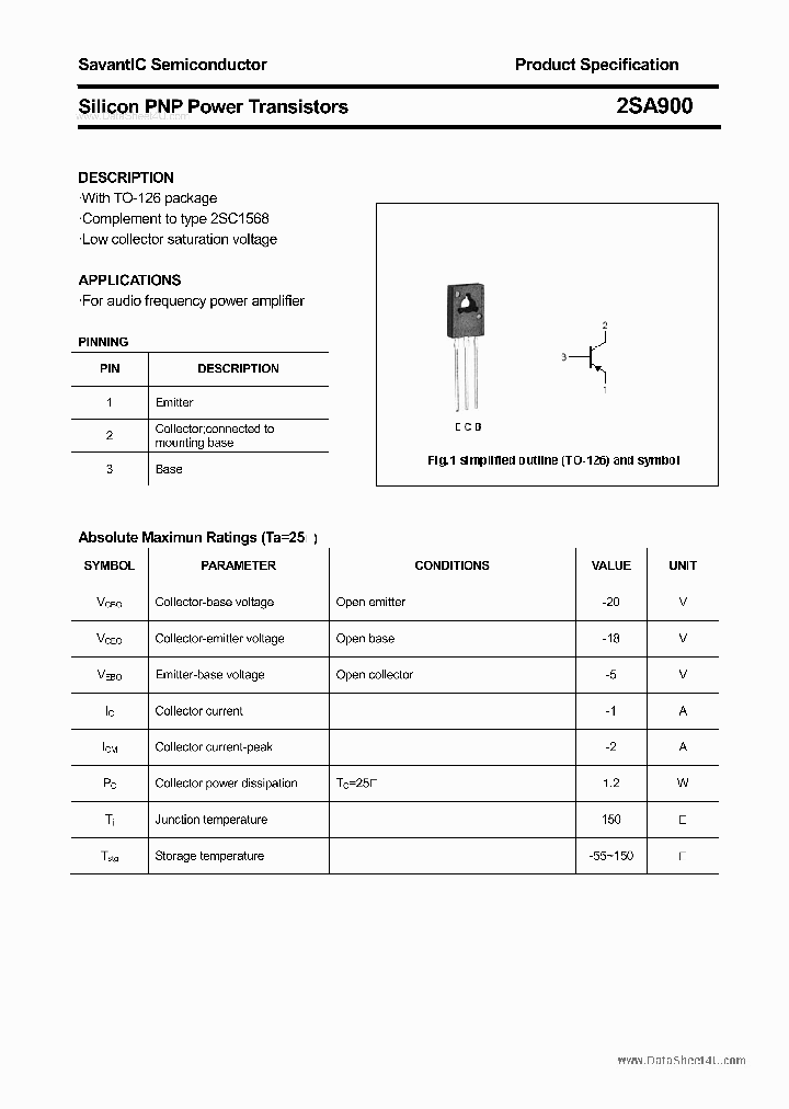 2SA900_2093404.PDF Datasheet