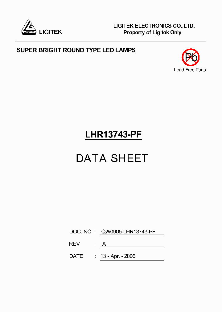 LHR13743-PF_2095427.PDF Datasheet