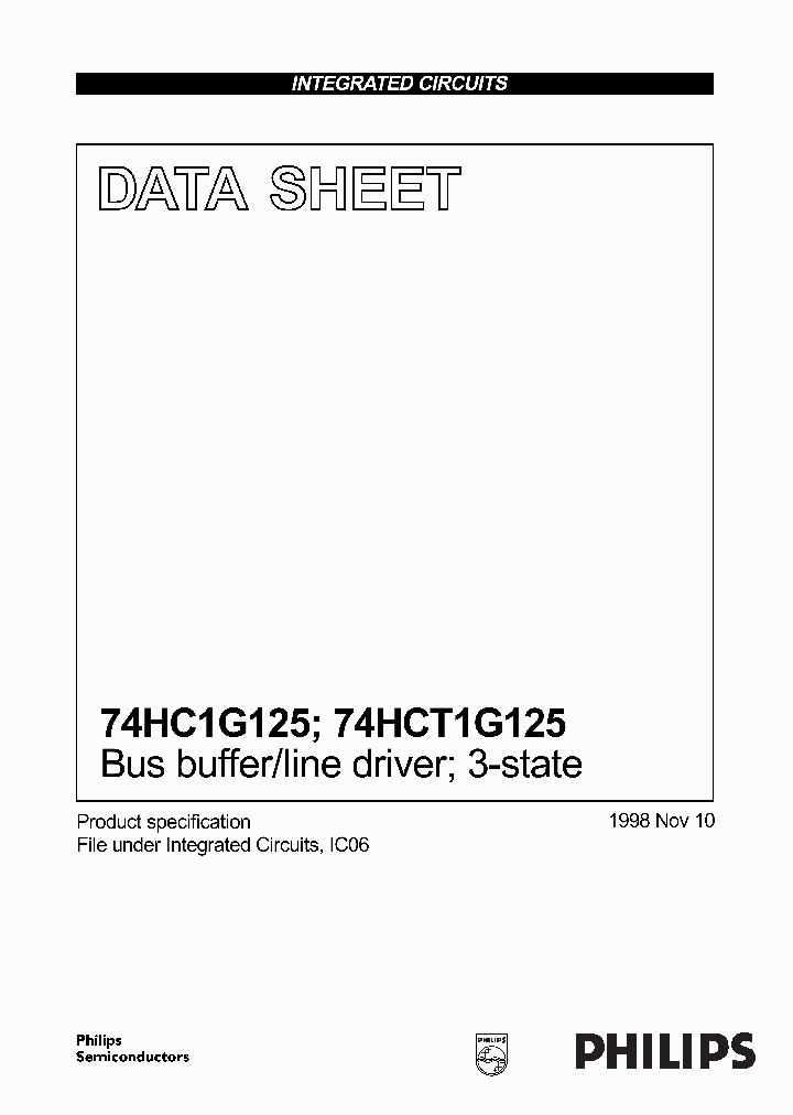 74HC1G125GWT1_2109119.PDF Datasheet