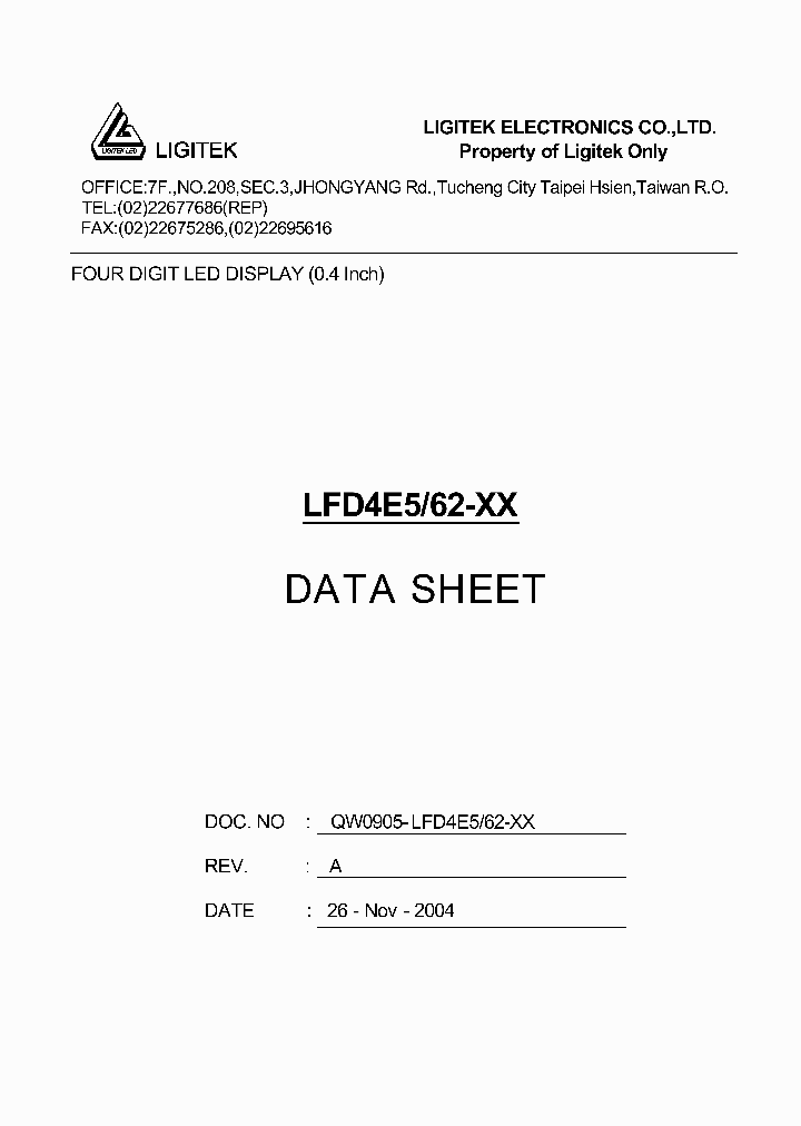 LFD4E5-62-XX_2120873.PDF Datasheet