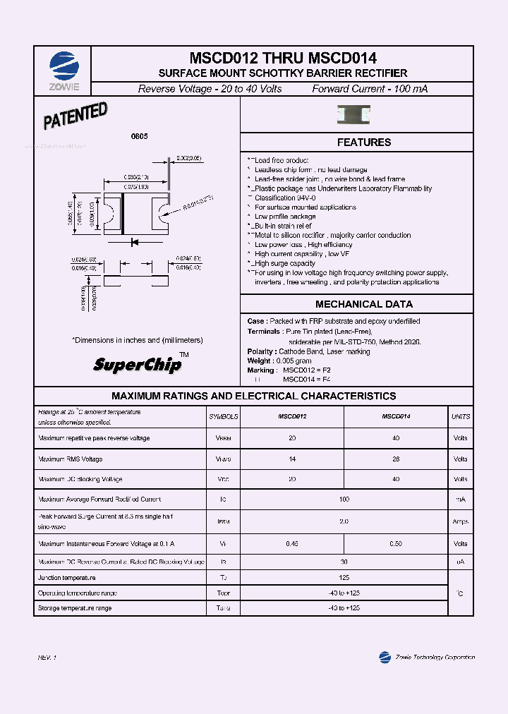 MSCD012_2127098.PDF Datasheet