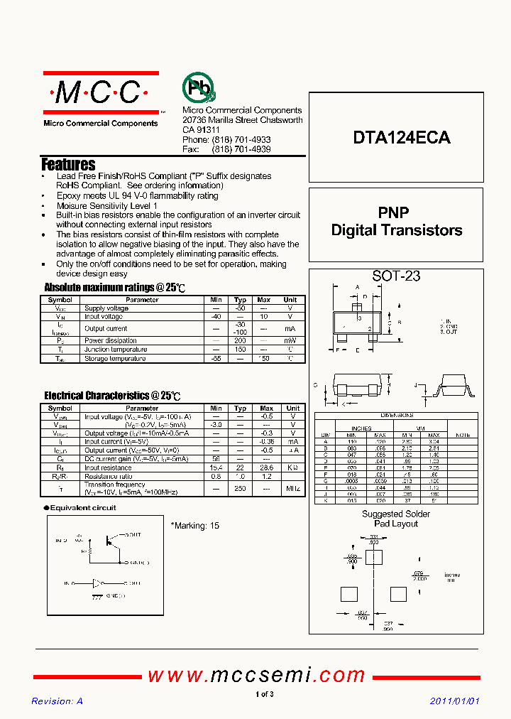 DTA124ECA11_2137691.PDF Datasheet