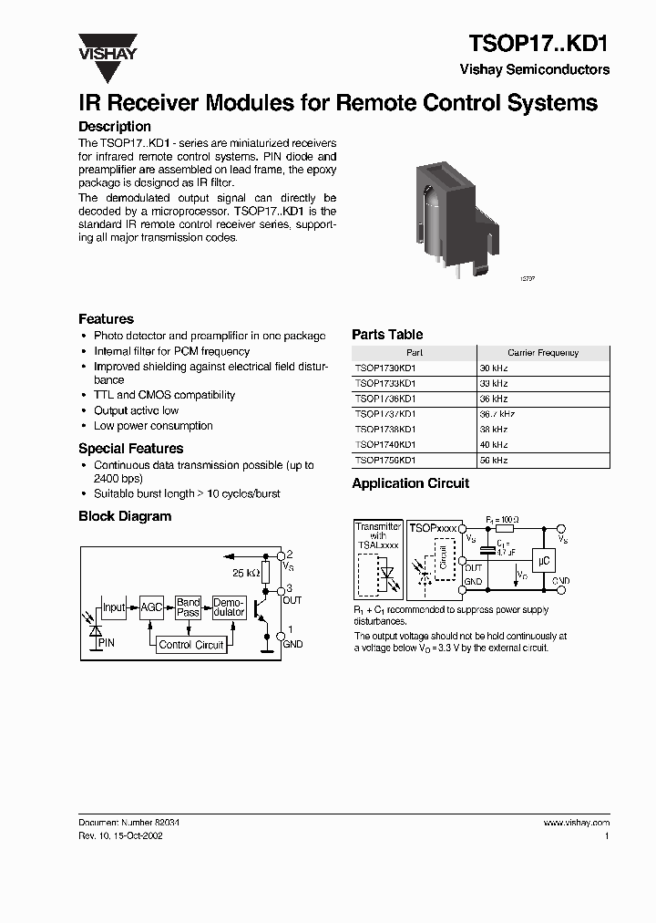 TSOP17KD1_2153831.PDF Datasheet