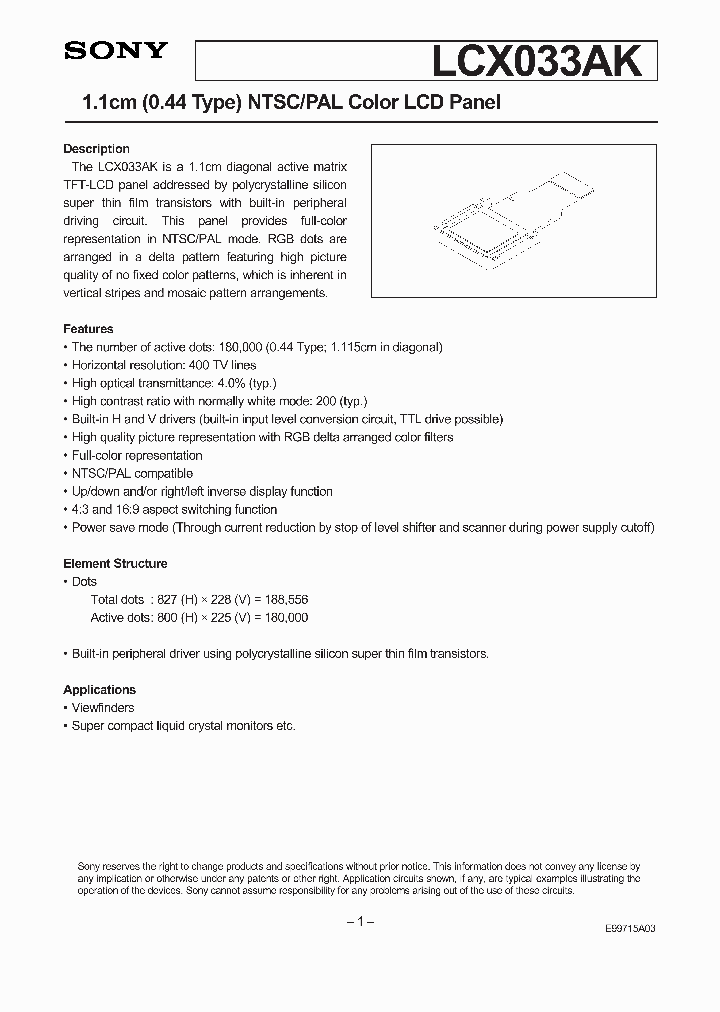 LCX033AK_2155269.PDF Datasheet