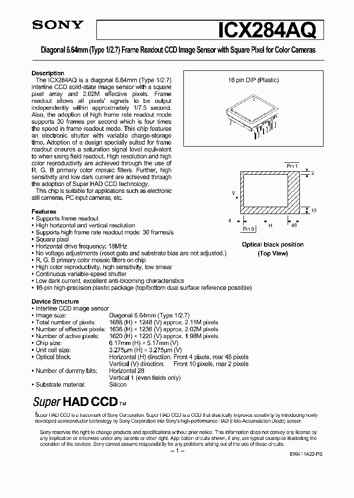 ICX284AQ_2155760.PDF Datasheet