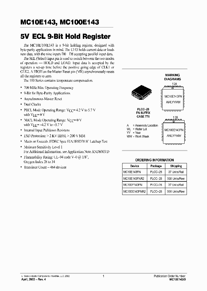 MC10E143-D_2211546.PDF Datasheet