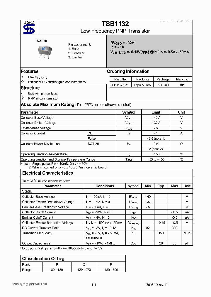 TSB1132_2216487.PDF Datasheet