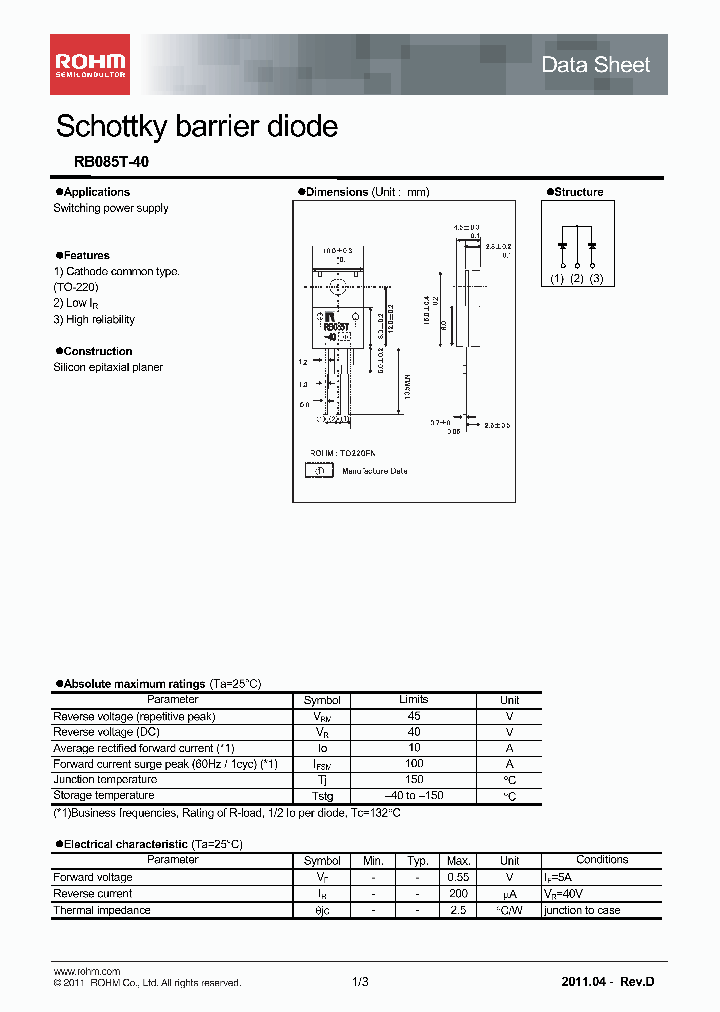 RB085T-4011_2222972.PDF Datasheet