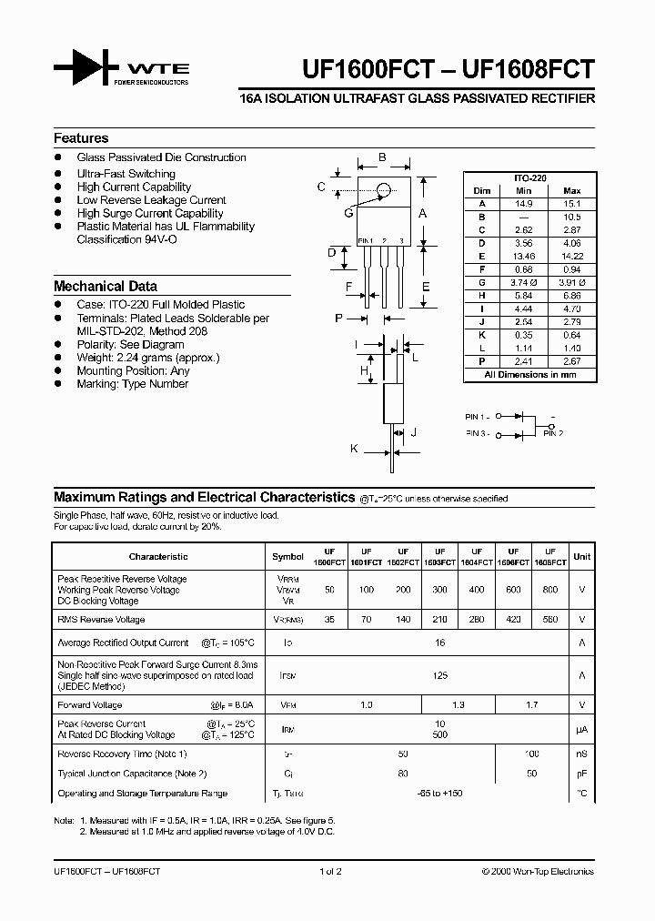 UF1600FCT-UF1608FCT_2230035.PDF Datasheet