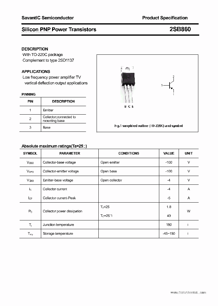 2SB860_2236396.PDF Datasheet