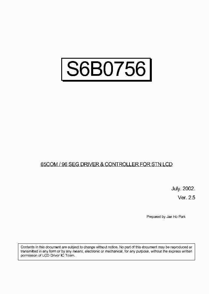 S6B0756_2242333.PDF Datasheet