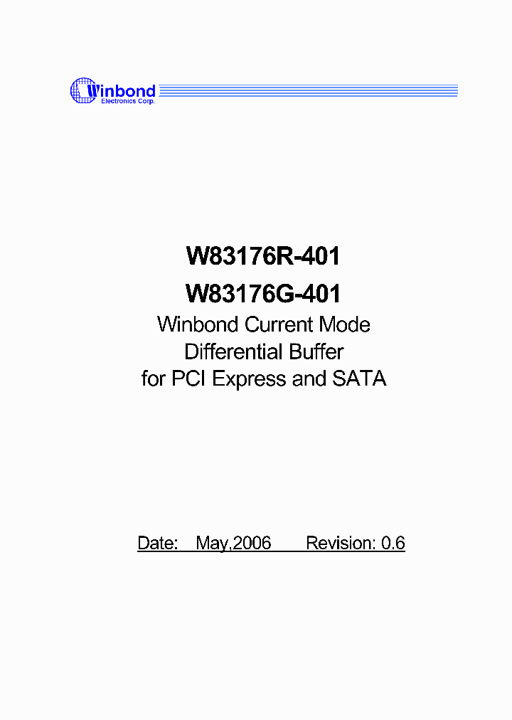 W83176G-401_2251052.PDF Datasheet