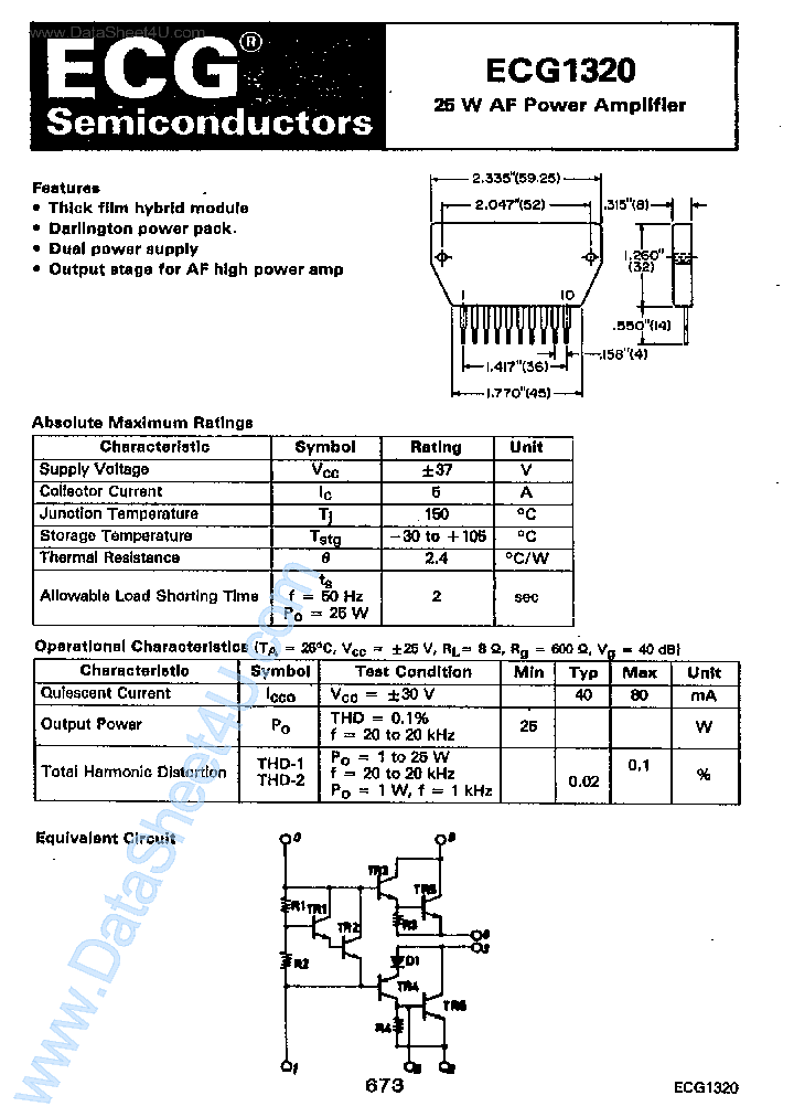 ECG1320_2254916.PDF Datasheet