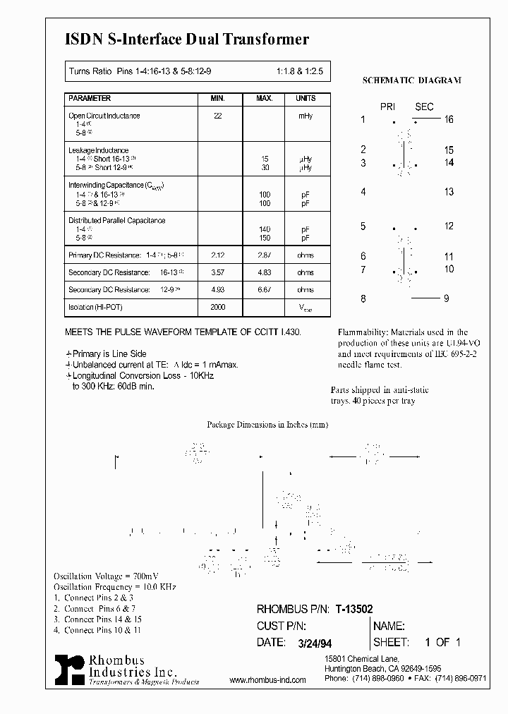 T-13502_2274754.PDF Datasheet