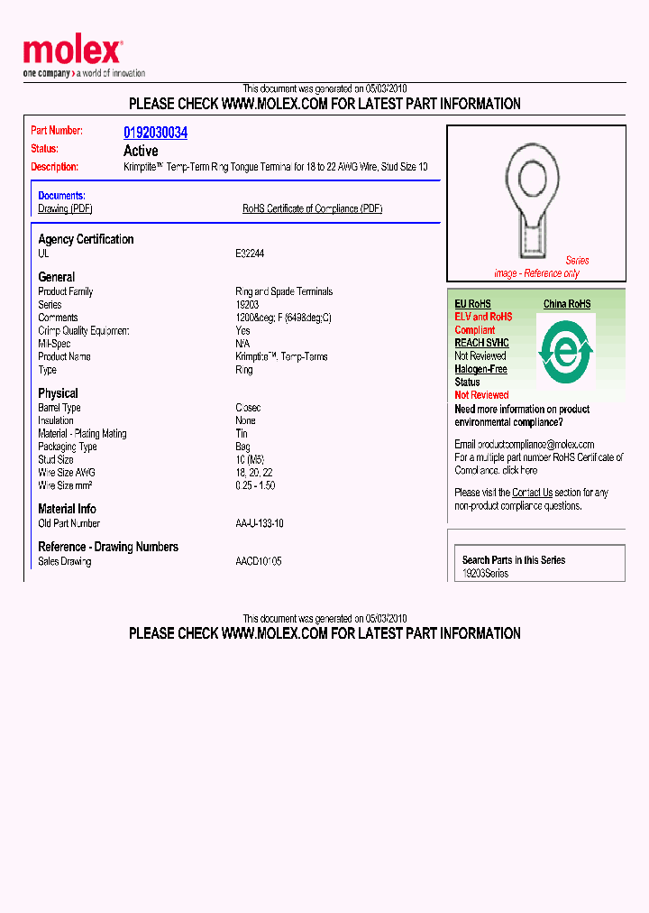 AA-U-133-10_2285538.PDF Datasheet