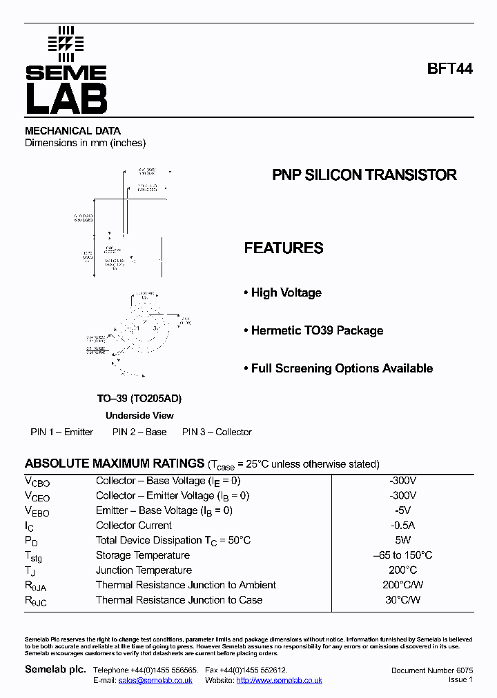 BFT44_2291708.PDF Datasheet