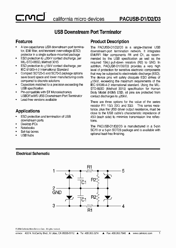 PACUSBD1YB5_2298445.PDF Datasheet