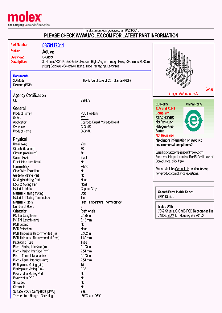 87911-7011_2305310.PDF Datasheet