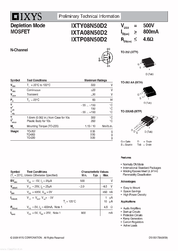 IXTY08N50D2_2312870.PDF Datasheet