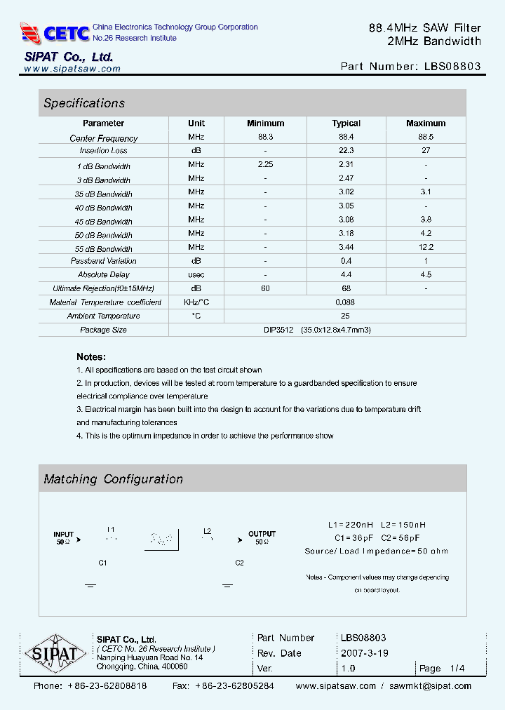 LBS08803_2326381.PDF Datasheet