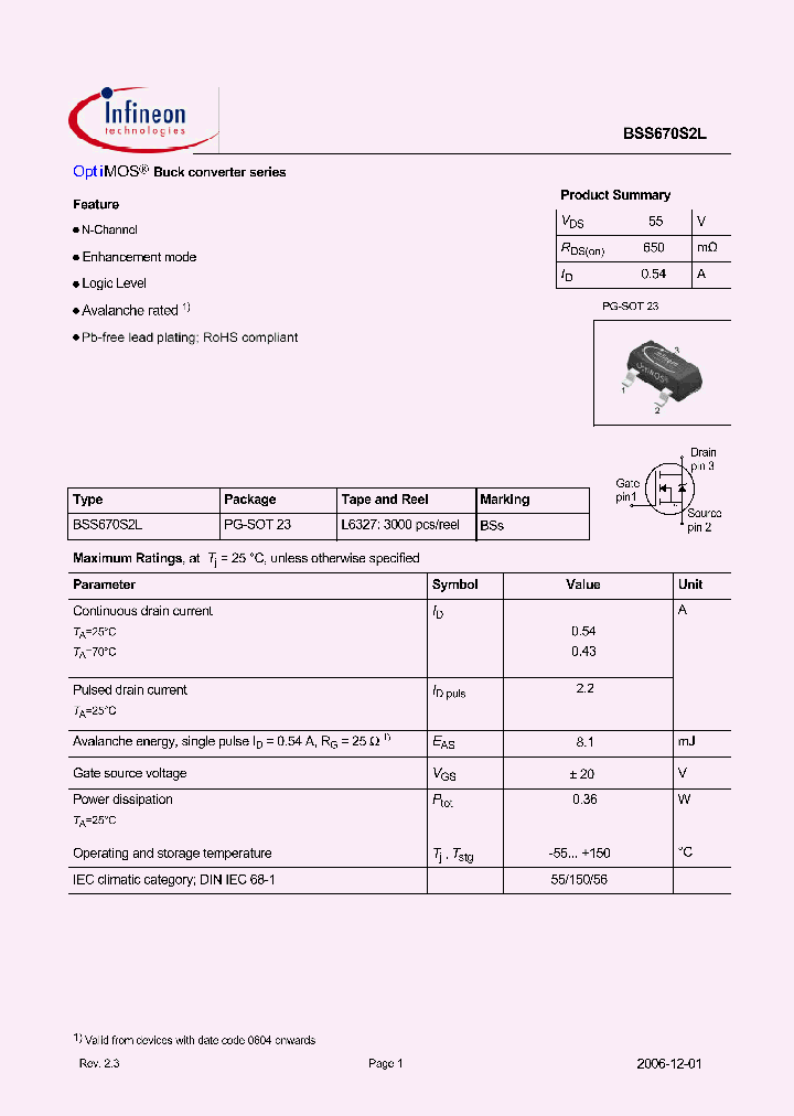 BSS670S2L06_2342566.PDF Datasheet