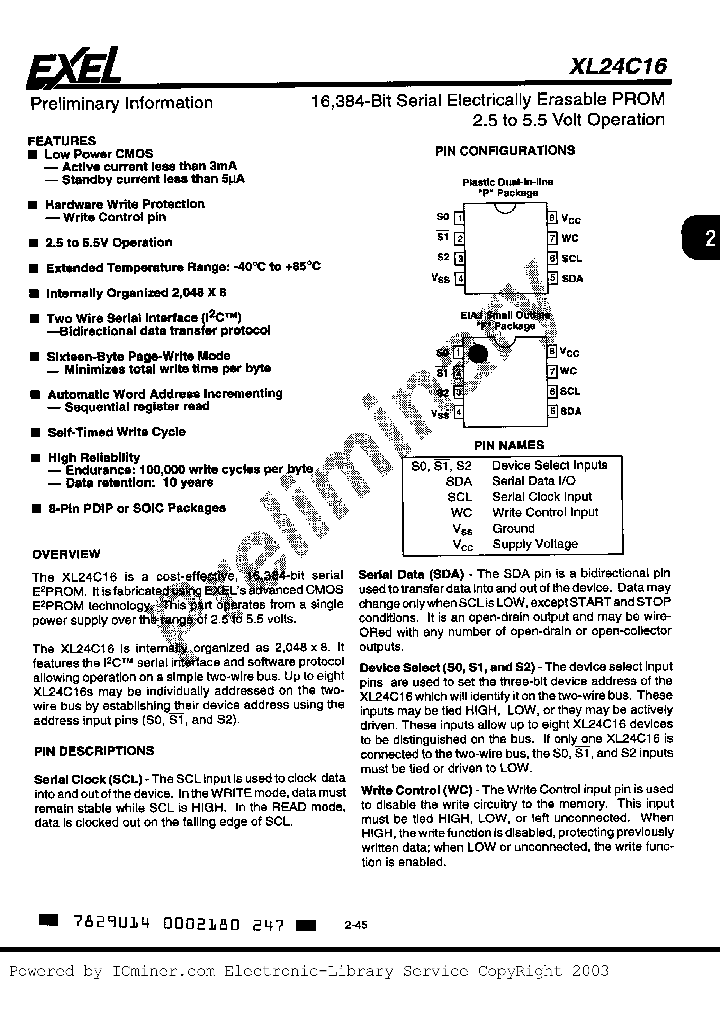 XL24C16F_2419737.PDF Datasheet