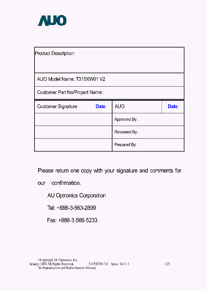 T315XW01V2_2447145.PDF Datasheet