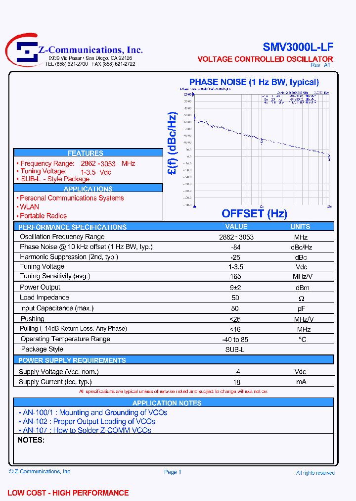 SMV3000L-LF_2439135.PDF Datasheet