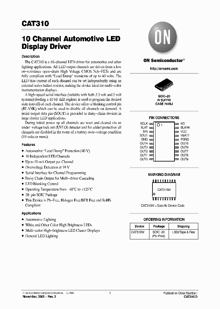 CAT310W-T1_2448529.PDF Datasheet