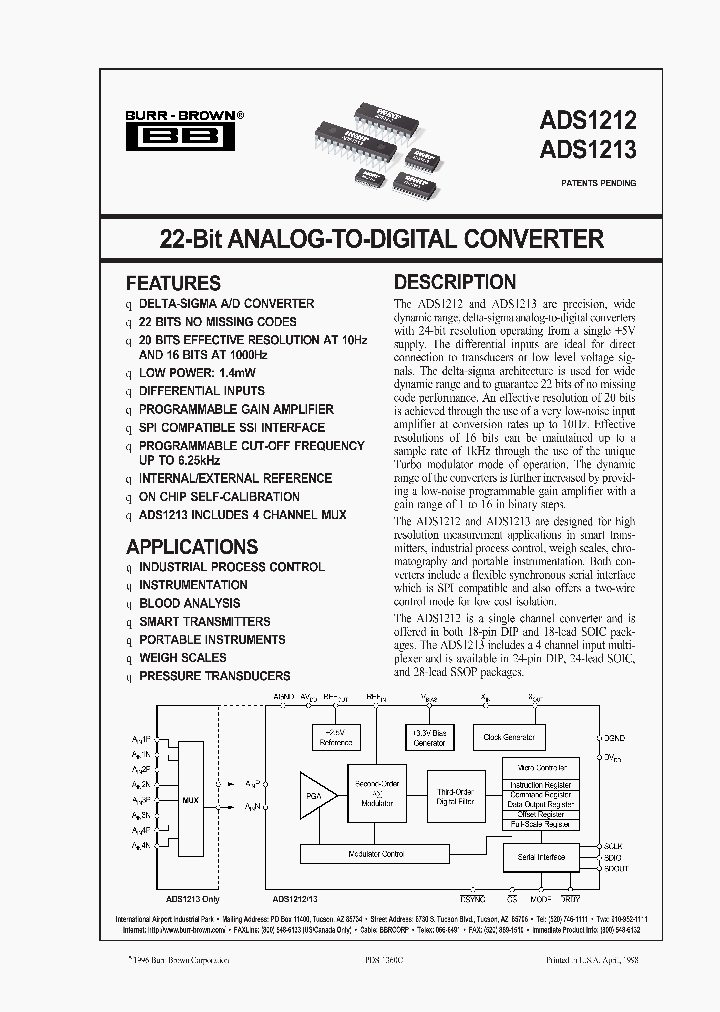 ADS1212ADS1213_2466187.PDF Datasheet