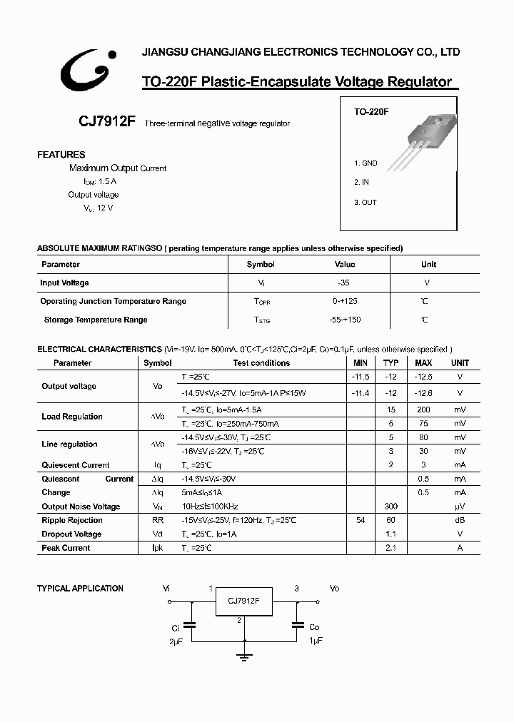 CJ7912F-TO-220F_2470917.PDF Datasheet