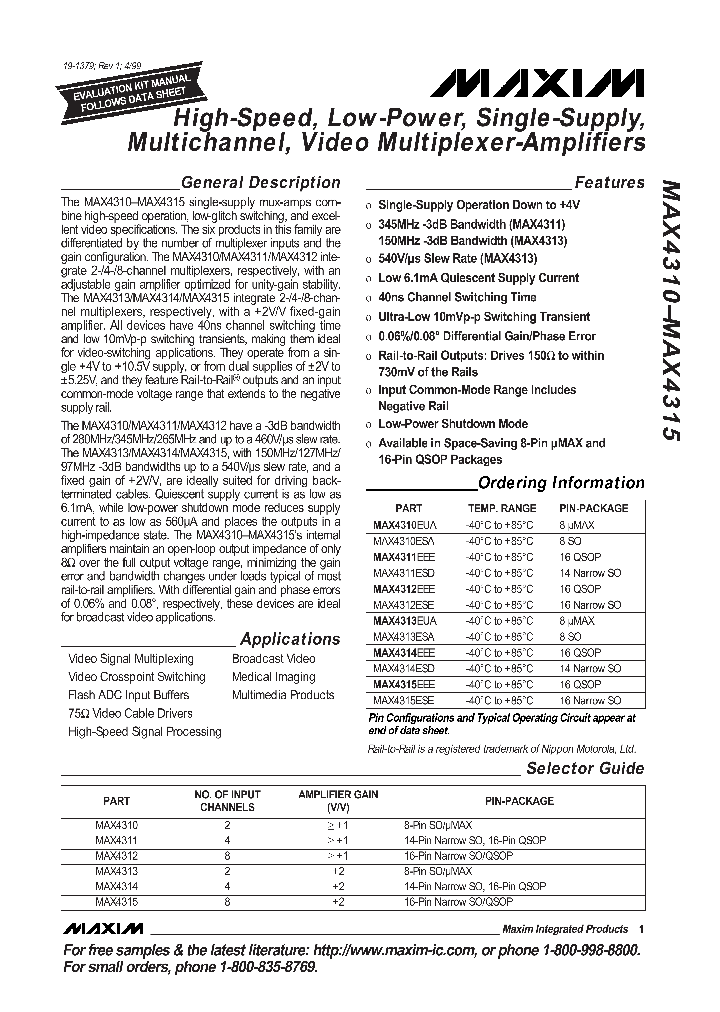 MAX4310-MAX4315_2480357.PDF Datasheet