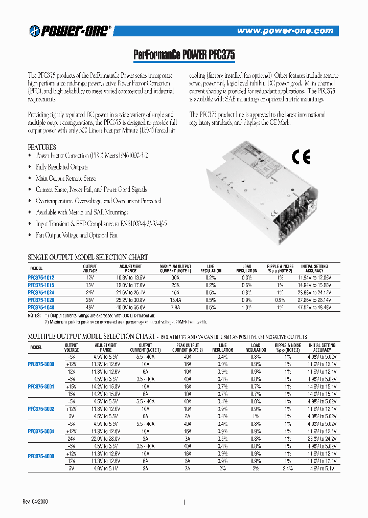 PFC375-4001F_2490697.PDF Datasheet