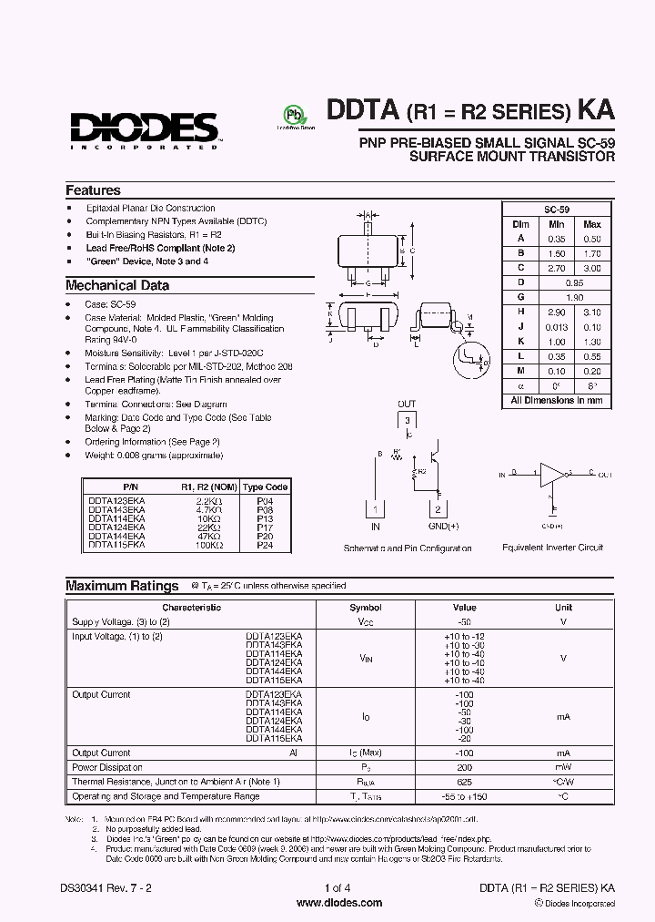 DDTA123EKA-7-F_2499316.PDF Datasheet