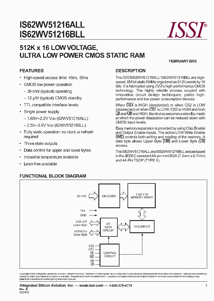 IS62WV51216BLL-55BLI_2503317.PDF Datasheet