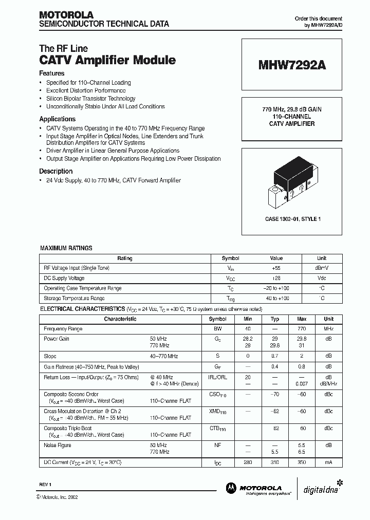 MHW7292A_2515818.PDF Datasheet