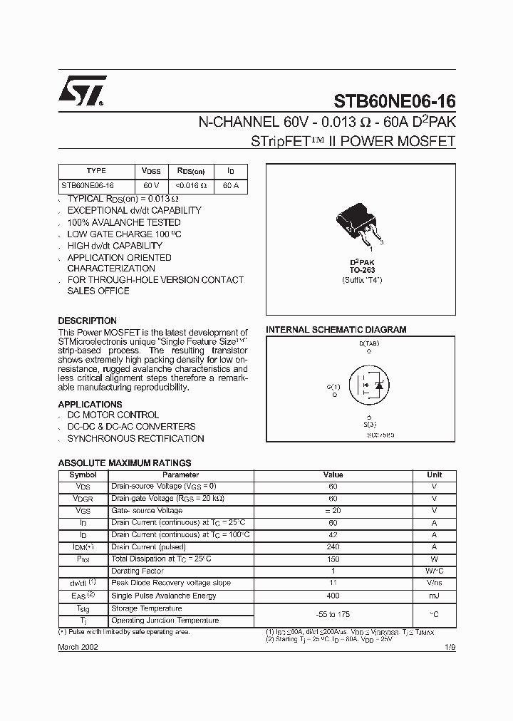 STB60NE06-16T4_2534145.PDF Datasheet