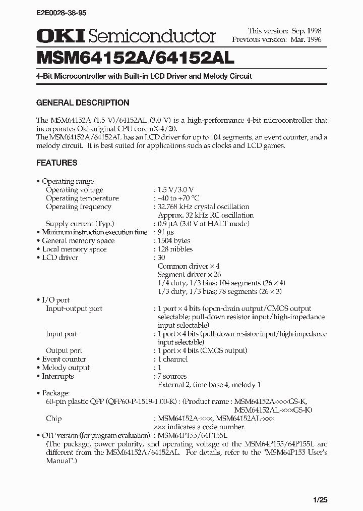 MSM64152A_2535845.PDF Datasheet