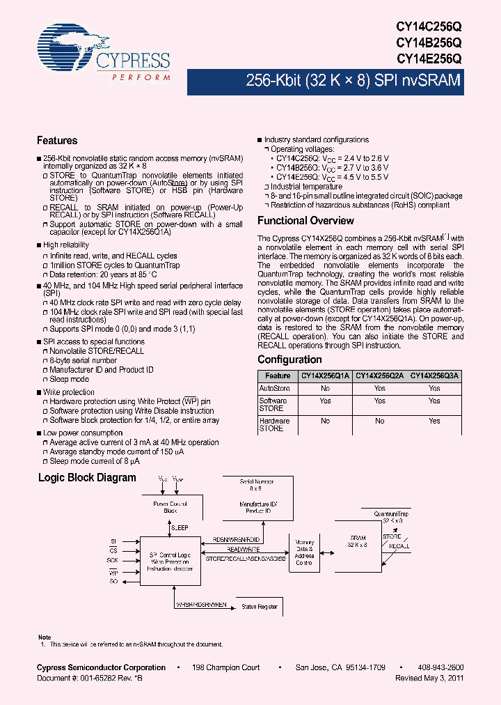 CY14B256Q1A-SXI_2548228.PDF Datasheet