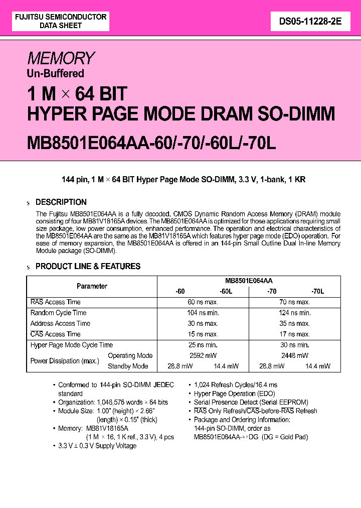 MB8501E064AA-60L_2553755.PDF Datasheet
