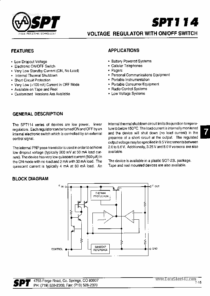 SPT114XX_2562120.PDF Datasheet