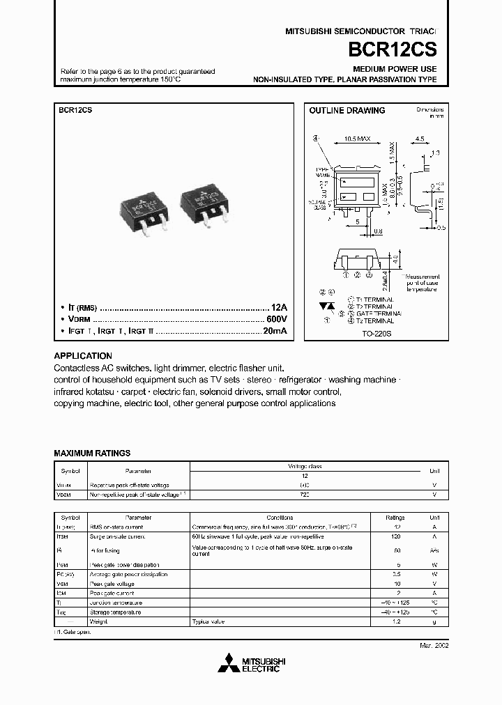 BCR12CS-12_2570374.PDF Datasheet