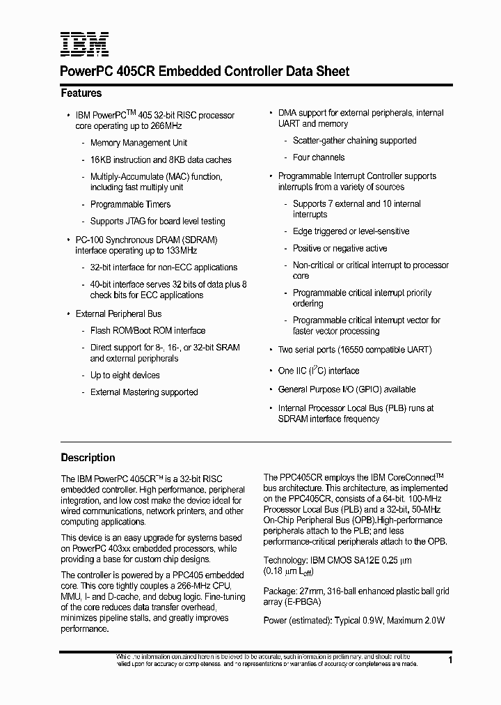 IBM25PPC405CR-3BC266CZ_2583738.PDF Datasheet