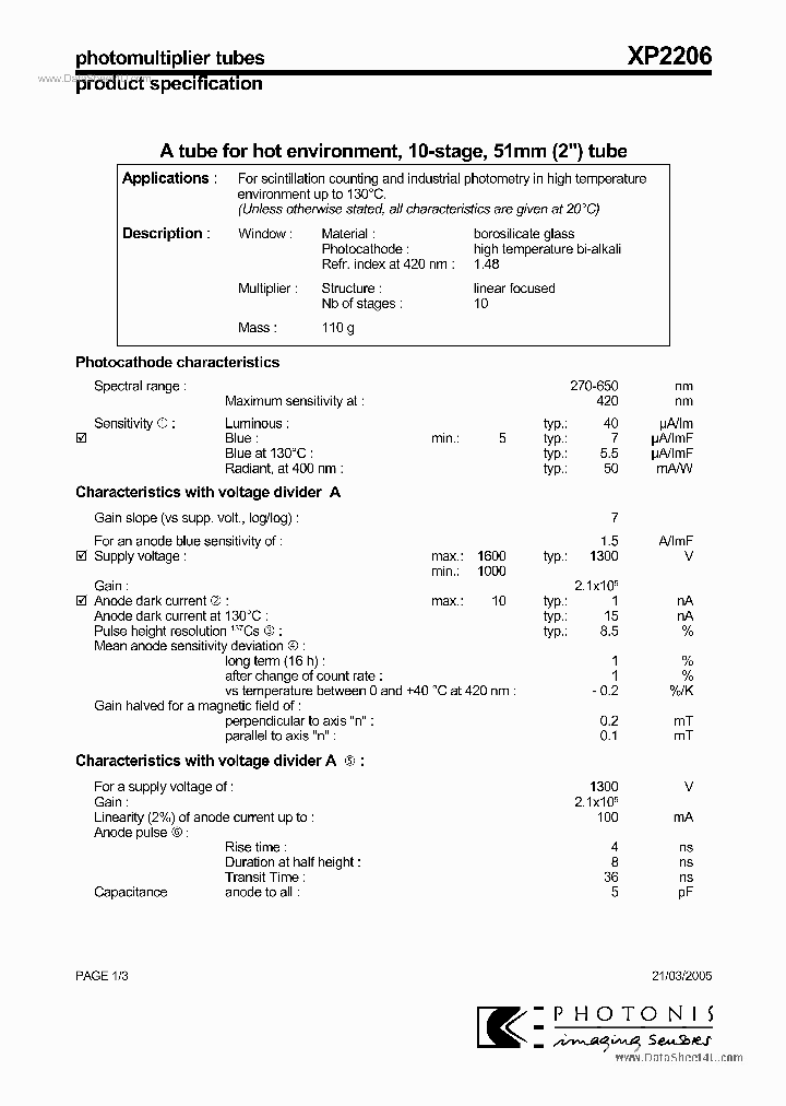 XP2206_2593893.PDF Datasheet