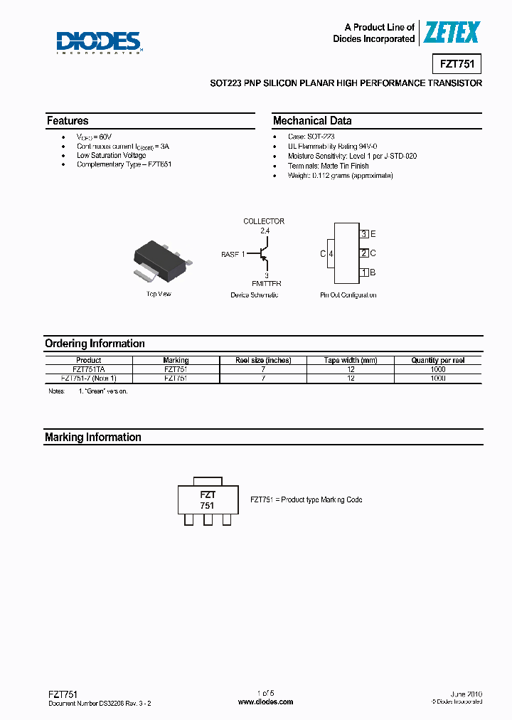 FZT751TA_2594264.PDF Datasheet