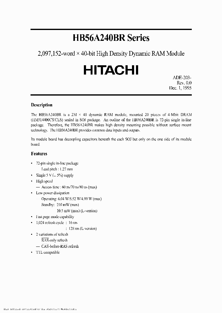 HB56A240BR-6C_2603465.PDF Datasheet