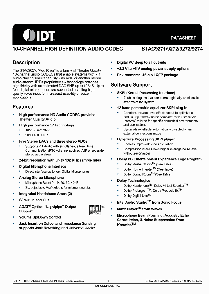 STAC9272X3TAEYYX_2613419.PDF Datasheet