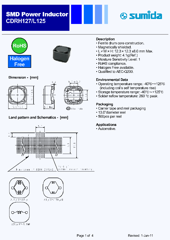 CDRH127-L125_2612122.PDF Datasheet