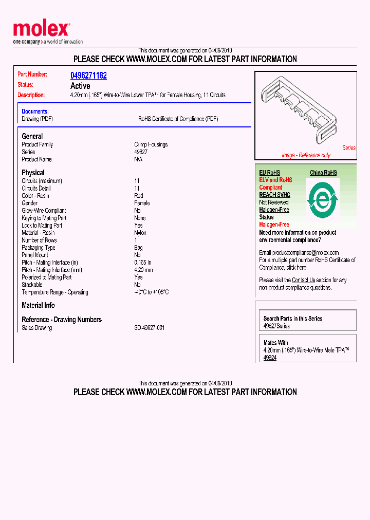 49627-1182_2610982.PDF Datasheet