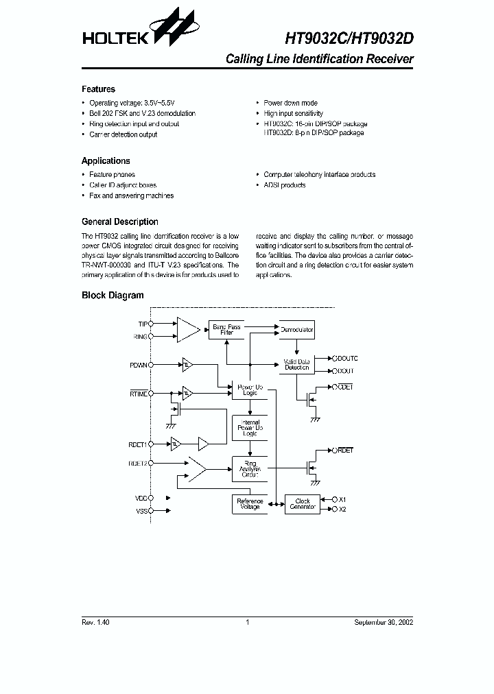 HT9032D8DIP_2627505.PDF Datasheet